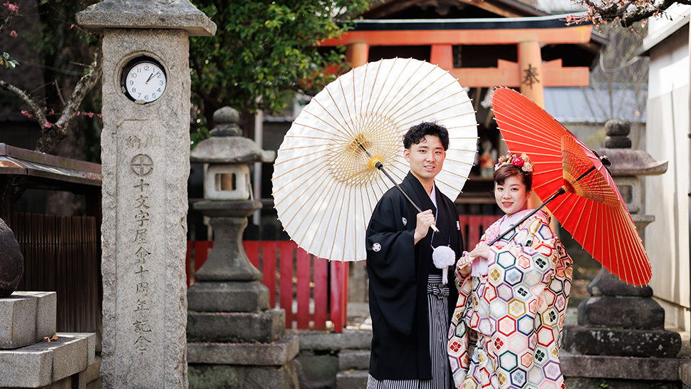 フォトウェディング  京都 白無垢　色打掛