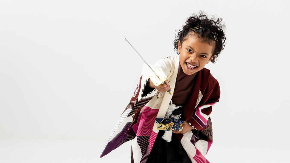 京都市 写真館 七五三 前撮り 5歳 男の子 着物レンタル スタジオクレアーレ