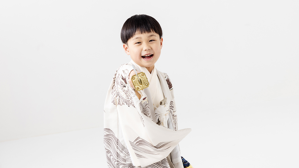 京都市 写真館 フォトスタジオ 七五三 前撮り キャンペーン 5歳 男の子 着物 レンタル へアメイク スタジオクレアーレ