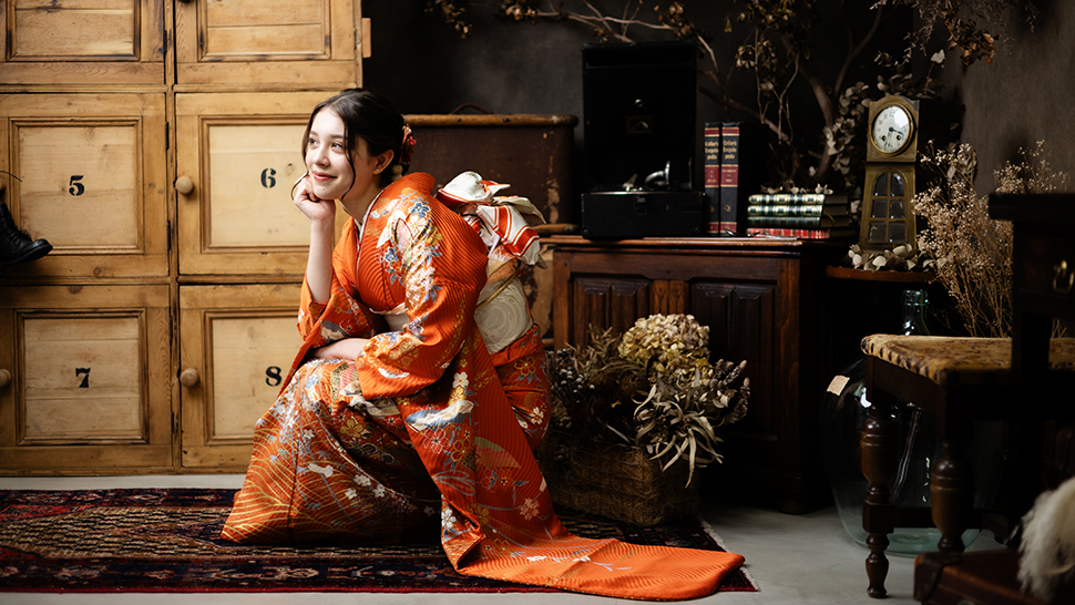 振袖 イエベ春 スプリング パーソナルカラー ピンク 京都 写真館 スタジオクレアーレ