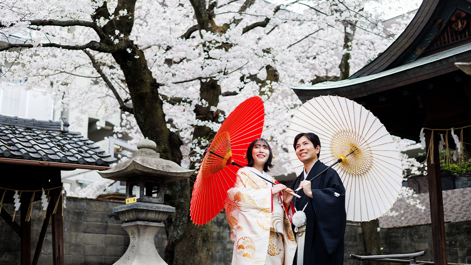 霊光殿天満宮 フォトウェディング 神社 京都 スタジオクレアーレ