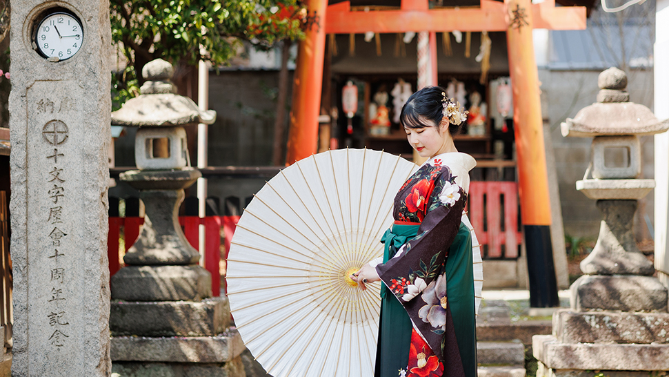 京都 写真館 スタジオクレアーレ 卒業 袴 レンタル 着付け ヘアメイク