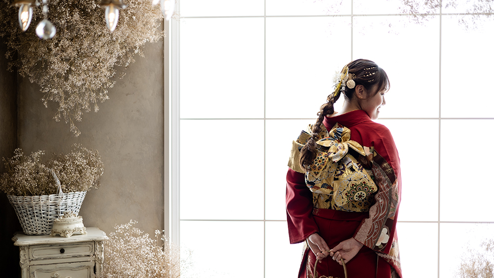 成人式 編みおろし ヘアアレンジ 振袖 髪型 京都 写真館 スタジオクレアーレ