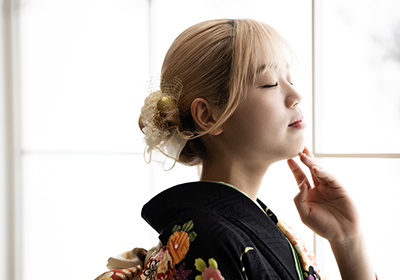 成人式 ヘアスタイル 振袖 髪型 京都 スタジオクレアーレ