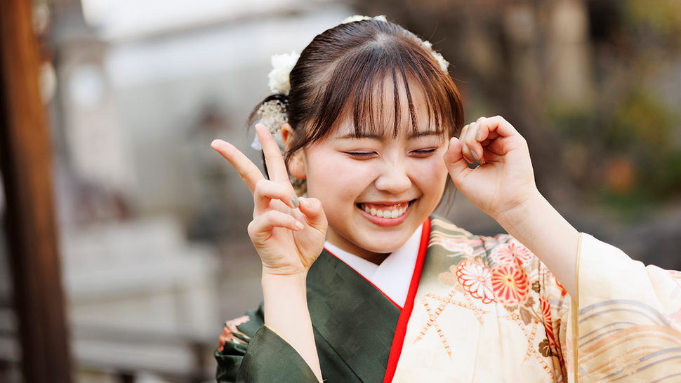 京都市 写真館 成人式 成人記念 振袖 準備 スタジオクレアーレ