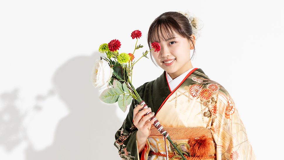 京都市 写真館 成人式 成人記念 振袖 準備 スタジオクレアーレ