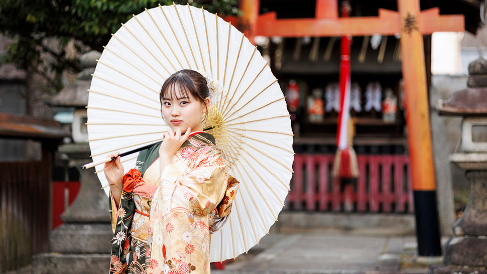 京都市 写真館 成人式 成人記念 振袖 準備 スタジオクレアーレ