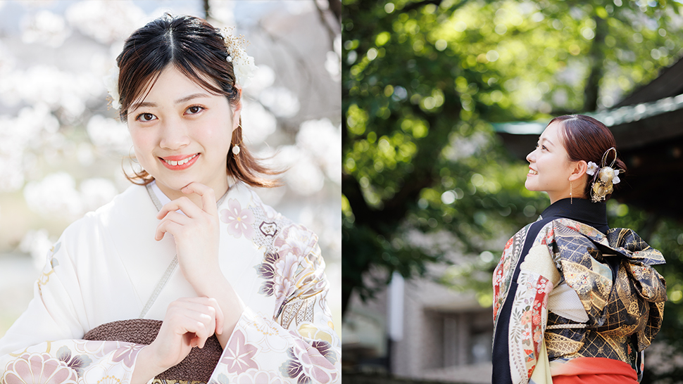 成人式前撮り 季節別 比較 春夏秋冬 京都 スタジオクレアーレ