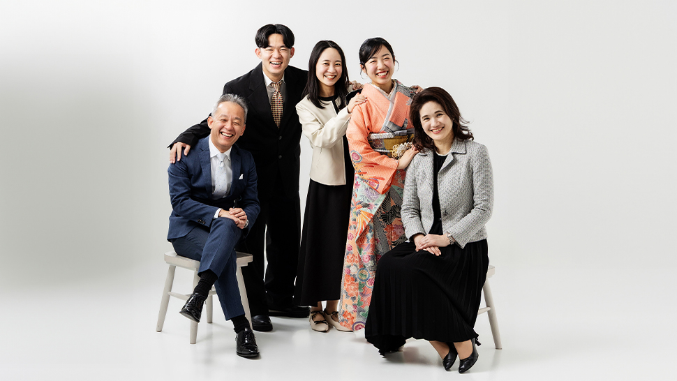 成人式 家族写真 親 訪問着レンタル 着付け ヘアメイク 前撮り 京都 上京区 写真館 スタジオクレアーレ