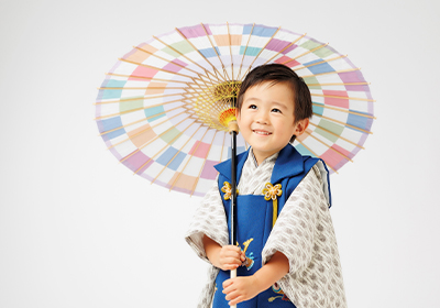 3歳 七五三 着物 被布 袴 京都市 スタジオクレアーレ