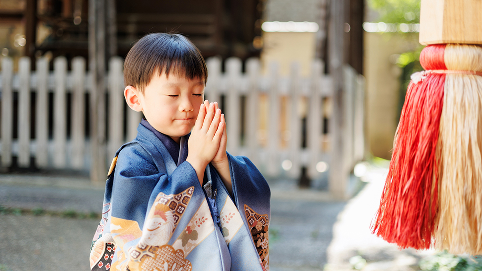 5歳 男の子 七五三 袴 黒  京都市 スタジオクレアーレ