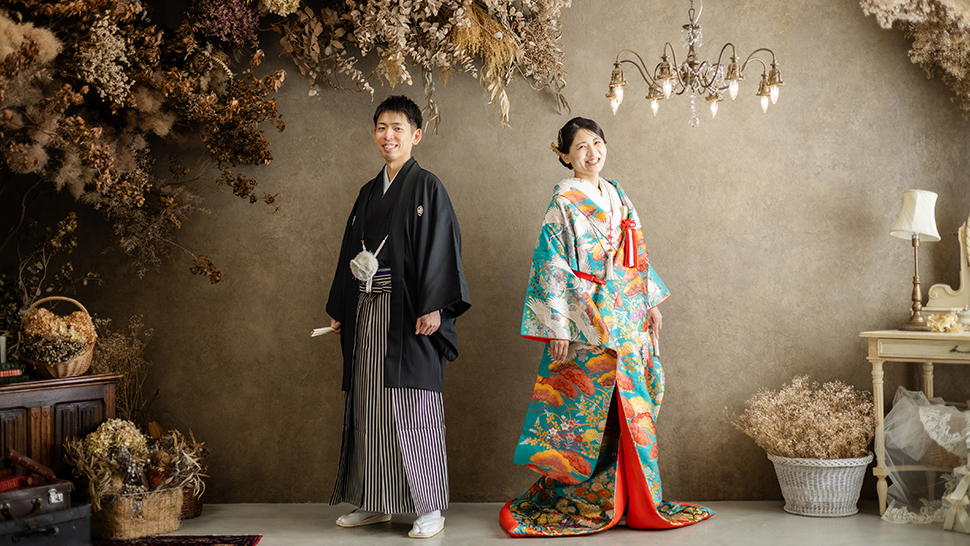 京都市上京区 スタジオクレアーレ 冬 フォトウェディング キャンペーン スタジオ撮影 和装 白無垢