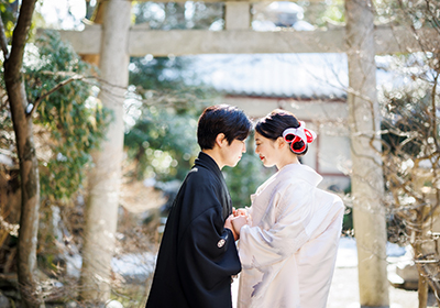 京都市上京区 スタジオクレアーレ 冬のフォトウェディングキャンペーン 和装 白無垢